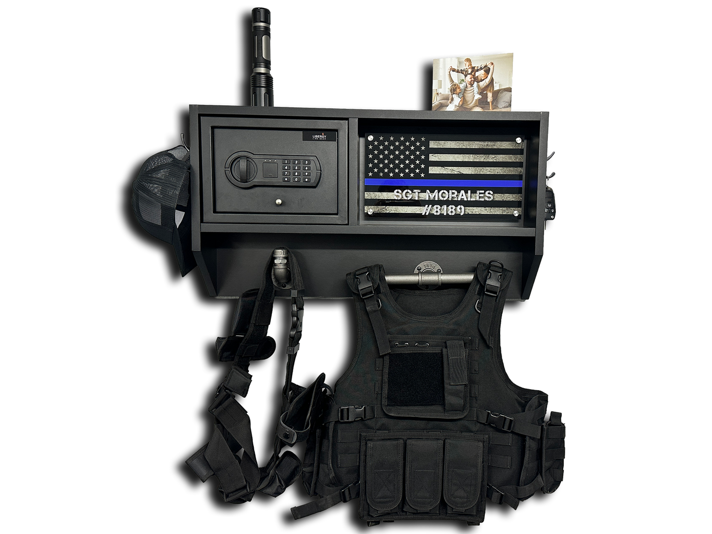 Duty Gear Rack with safe integration PERSONALIZED