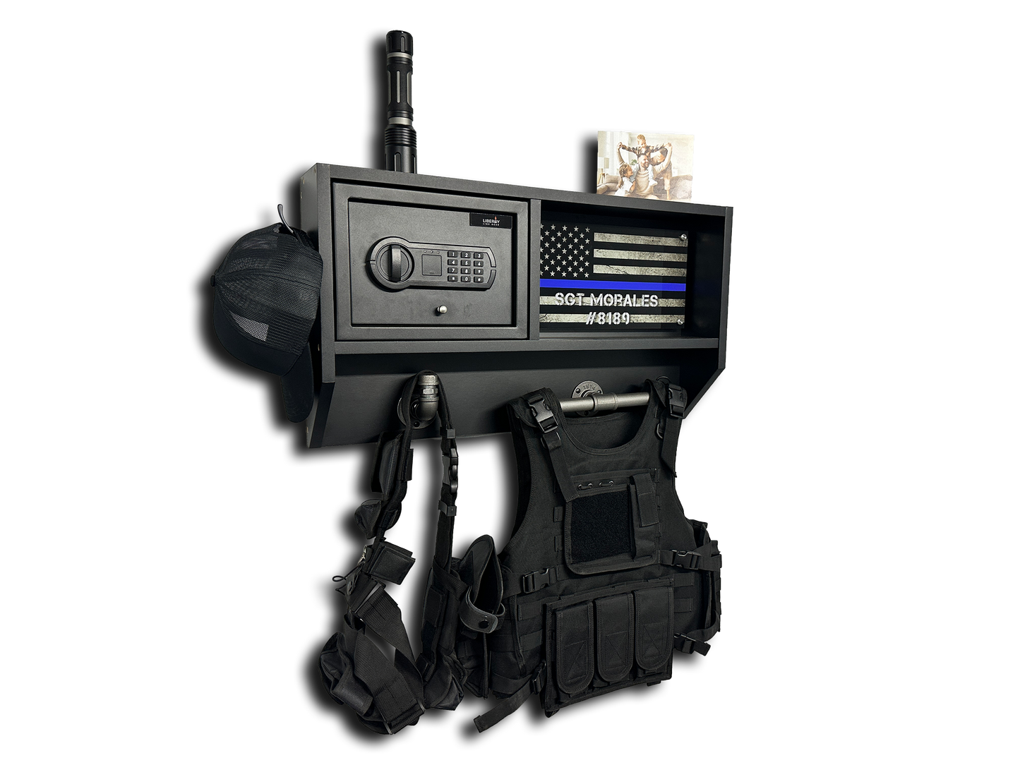 Duty Gear Rack with safe integration PERSONALIZED