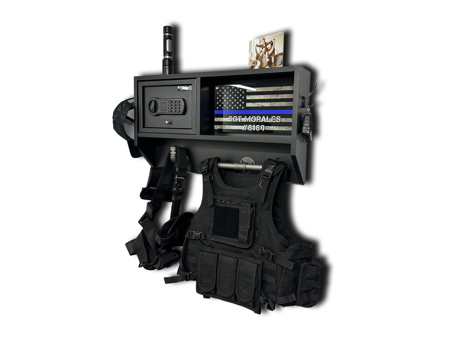 Duty Gear Rack with safe integration PERSONALIZED
