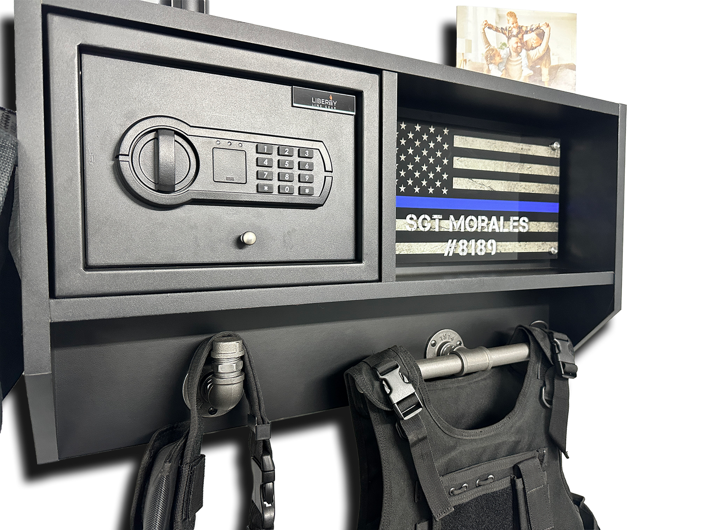 Duty Gear Rack with safe integration PERSONALIZED