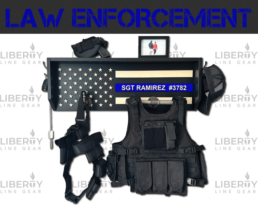 Liberty Line Gear Rack - Law Enforcement (BLUE)