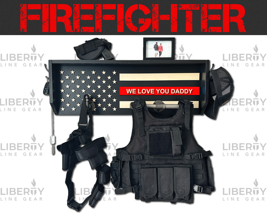 Liberty Line Gear Rack - Firefighter (RED)