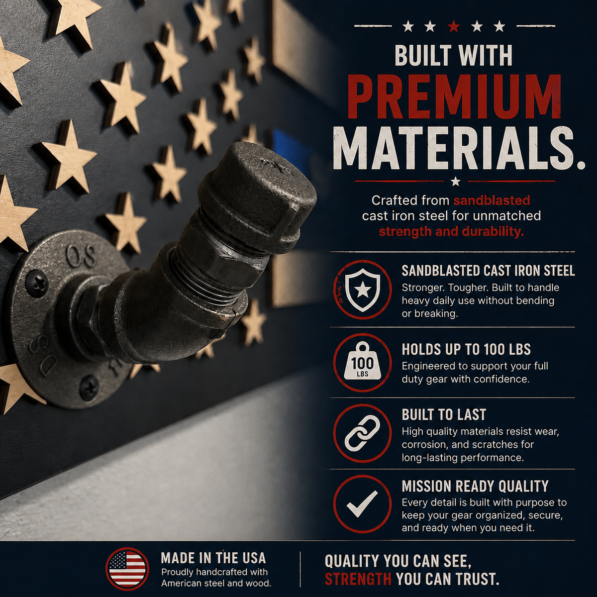 Liberty Line Gear Rack - Law Enforcement