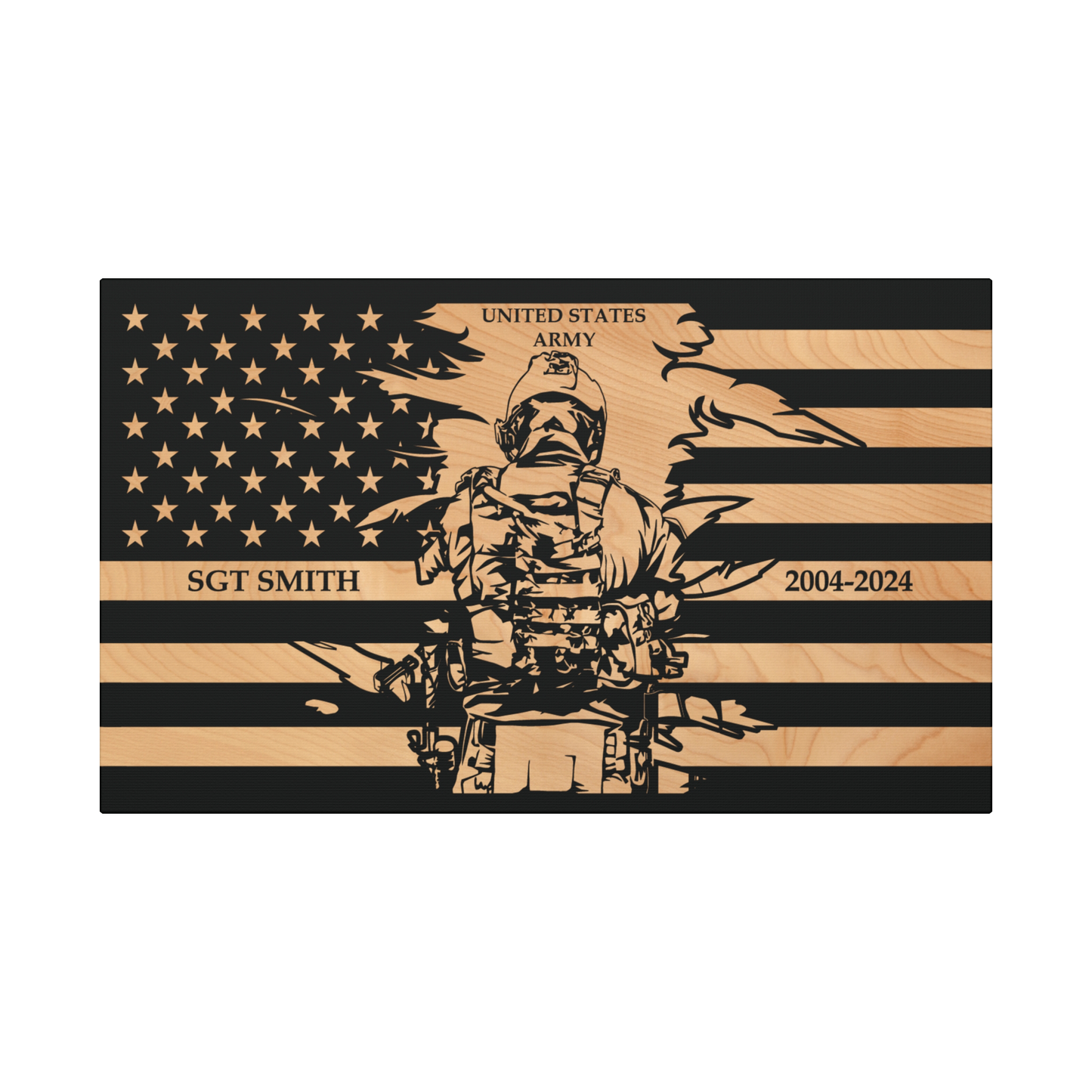 Personalized ARMY flag