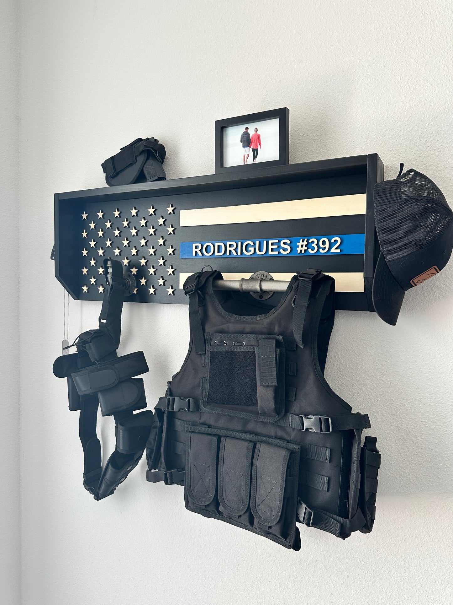 Liberty Line Gear Rack - Law Enforcement (BLUE)