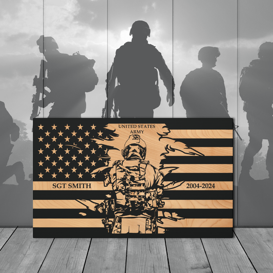 Personalized ARMY flag