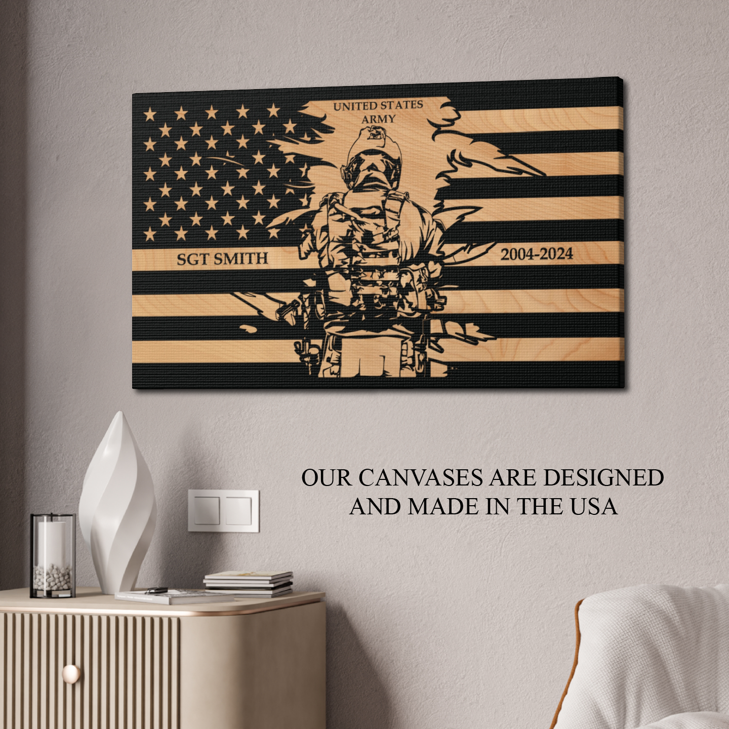 Personalized ARMY flag