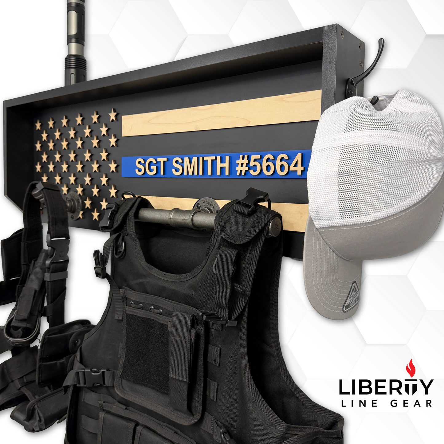 Liberty Line Gear Rack - Law Enforcement