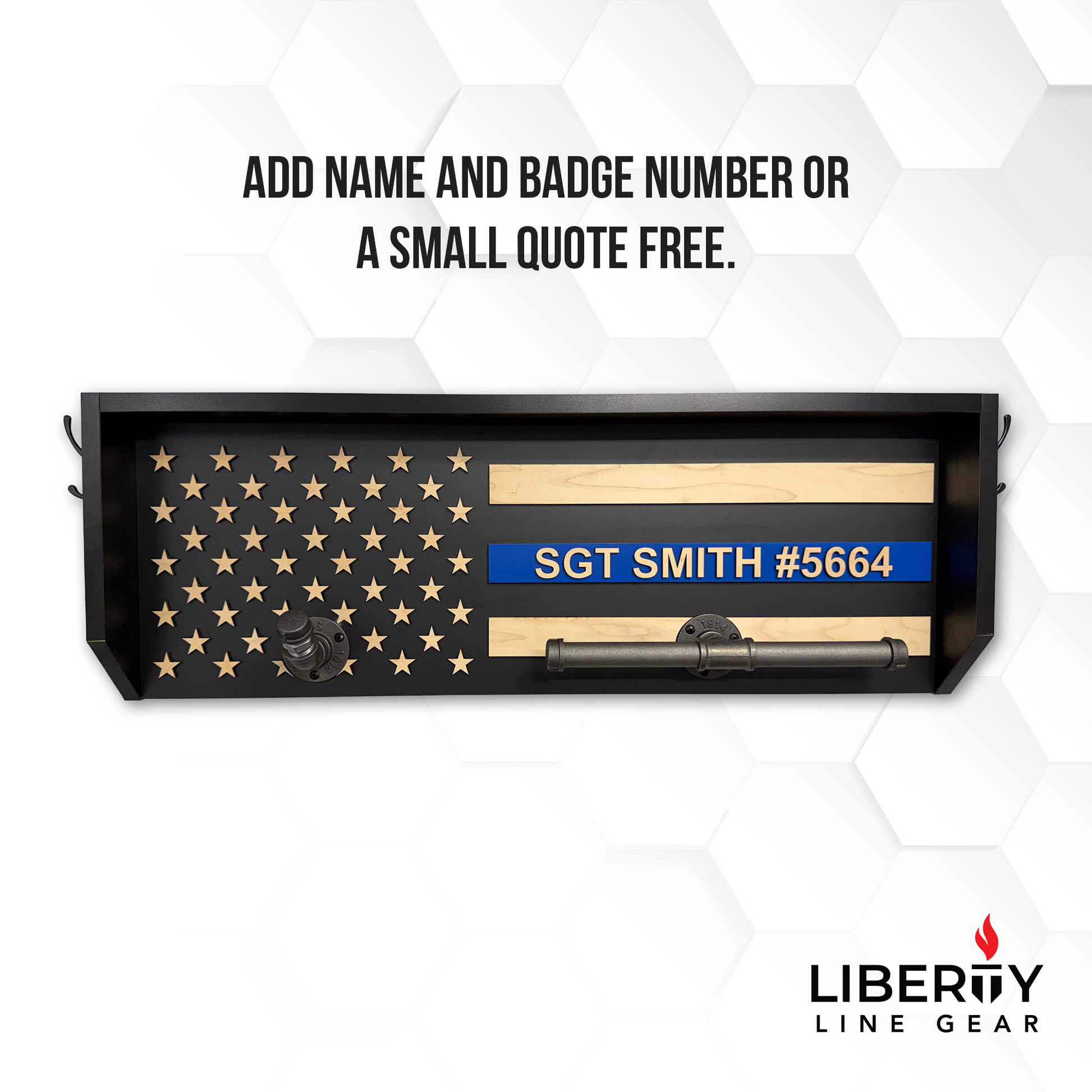 blue line gear Thin Blue Line Police Gear Rack – Liberty Line Gear
