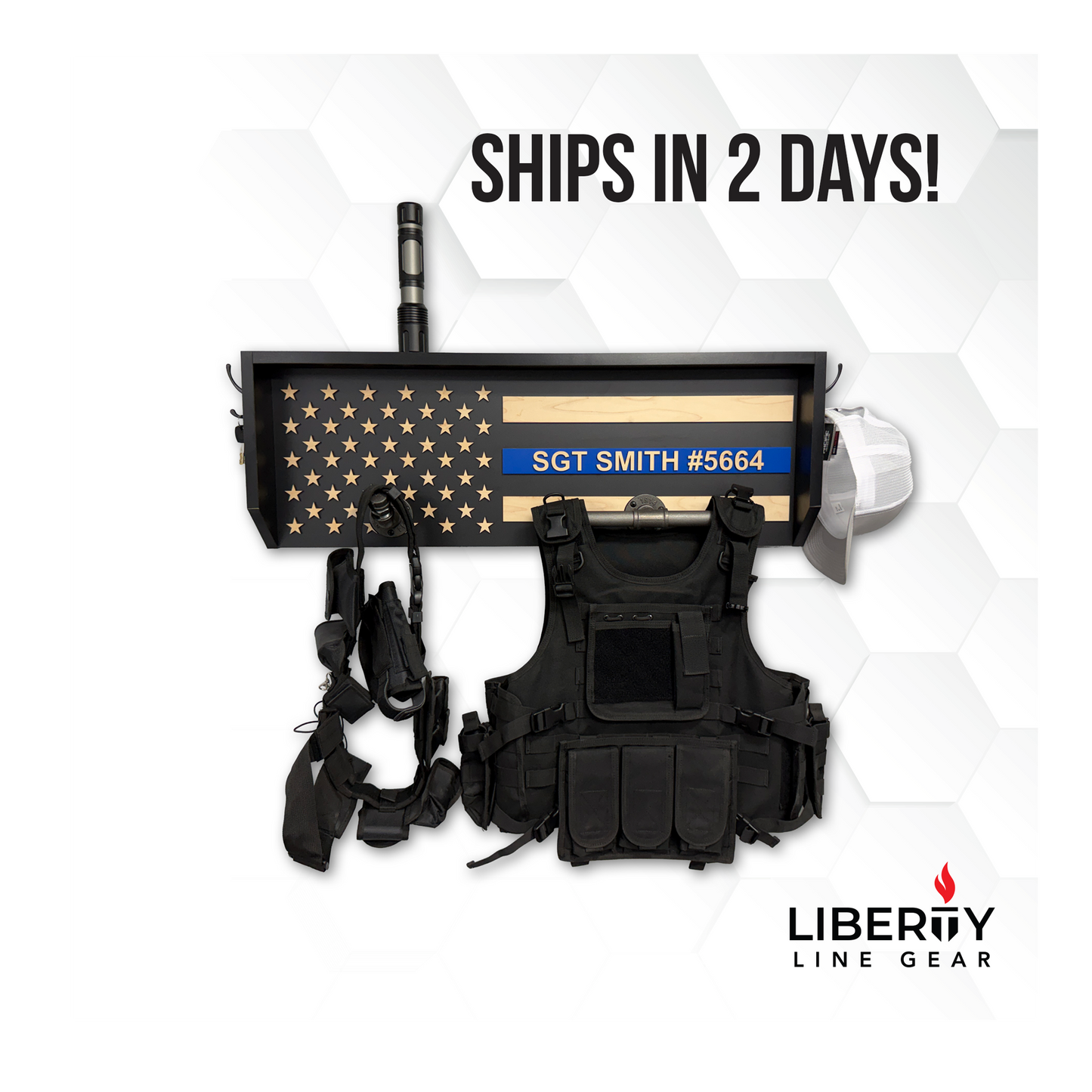 Liberty Line Gear Rack - Law Enforcement