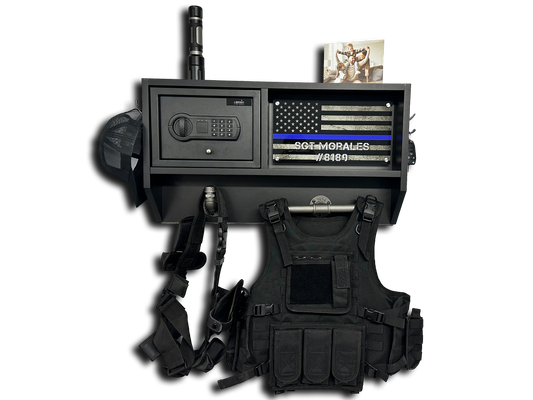 Duty Gear Rack with safe integration PERSONALIZED