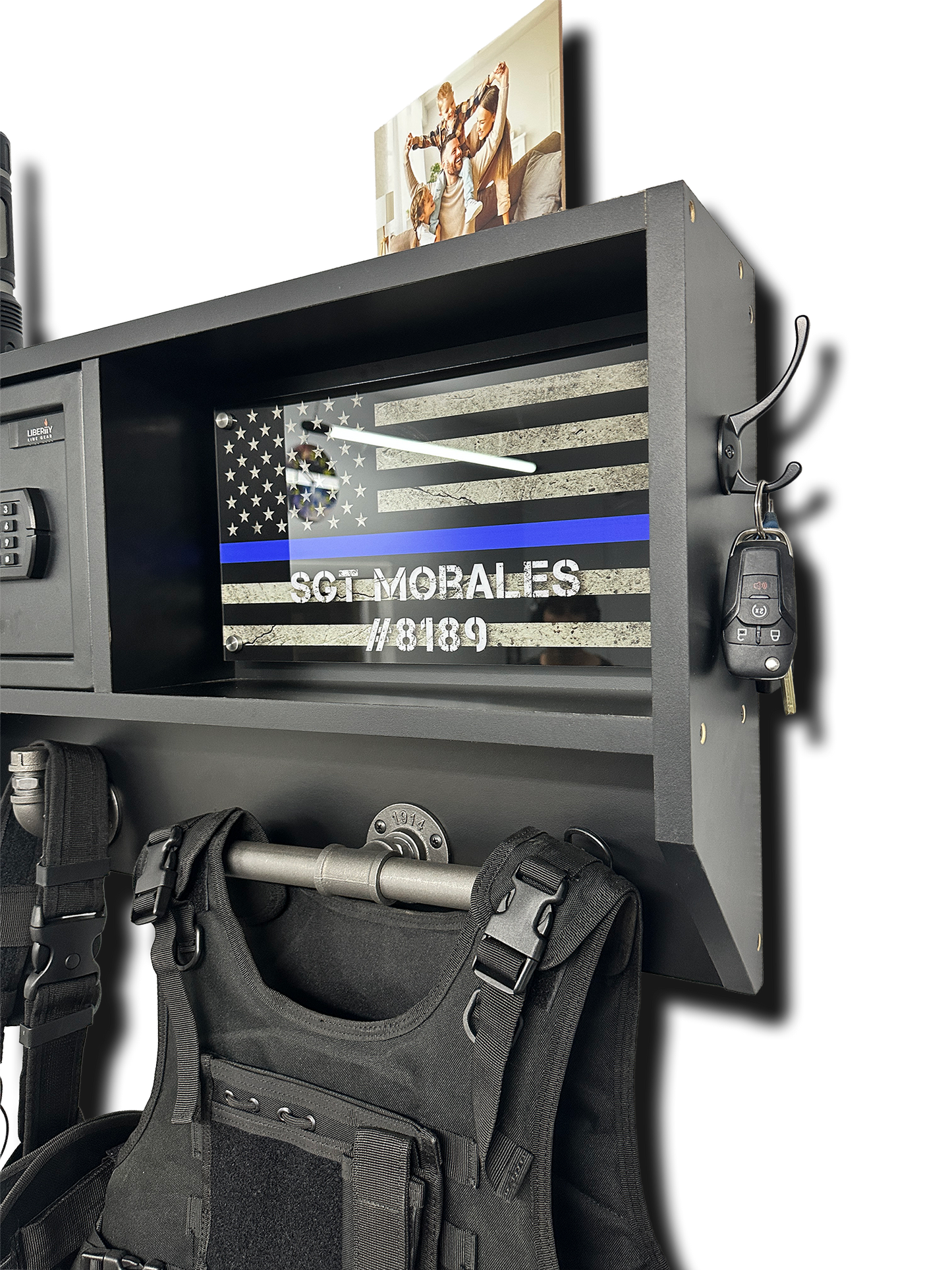 Duty Gear Rack with safe integration PERSONALIZED
